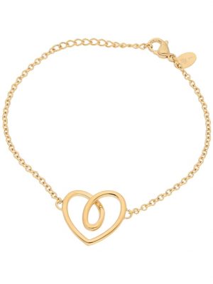 Armband Herz-Armband geschwungen, Edelsthal vergoldet Jacques Charrel Gold