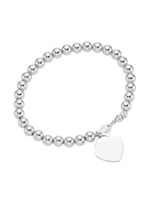 Armband Kugel Armband mit Behang Herz, Silber 925 Giorgio Martello Silber