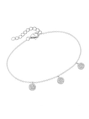 Armband Plättchen mit Zirkonia Steinen, Silber 925 Smart Jewel Silber