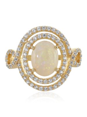Australischer Opal-Goldring (Adela Gold)