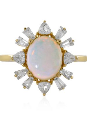 Australischer Opal-Goldring (Adela Gold)