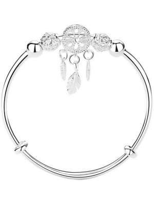 BEARSU Armband "Traumfänger Quaste Federarmband, Damen Verstellbares Armband Charm Armband Schmuck Armband, Weihnachten für Braut Hochzeit Frau Mädchen Mama Frau Freundin" (1-tlg)