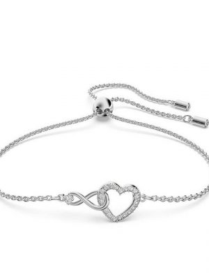 BEARSU Charm-Armband "Leichtes und luxuriöses herzförmiges Design, verstellbarer Griff, diamantbesetztes Armband" (1-tlg)