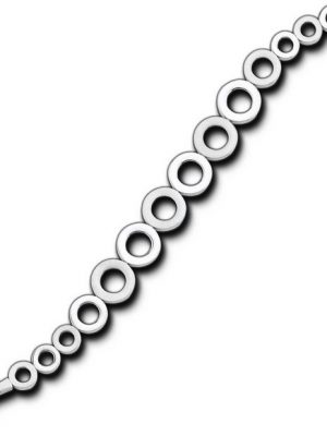 Balia Silberarmband "D2BAA0004SP Balia Armband für Damen glänzend" (Armband, Armband), Echtgold Armband (Kreise) ca. 19,5cm, Silber 925