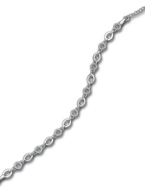 Balia Silberarmband "D2Balia Armband Damen Silber poliert" (Armband, Armband), Echtgold Armband (Cirkle) ca. 19cm bis 21,5cm, Silber 925