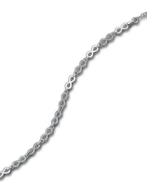 Balia Silberarmband "D2Balia Armband Damen Silber poliert" (Armband, Armband), Echtgold Armband (Infinity) ca. 18cm bis 21cm, Silber 925