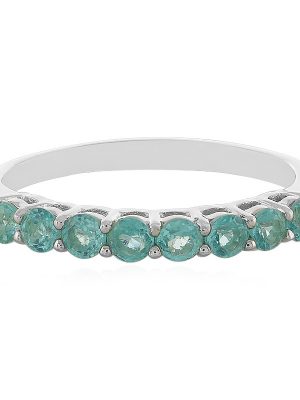 Blauer Apatit-Silberring