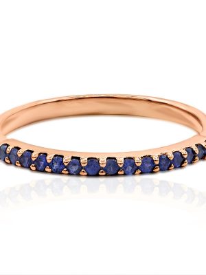Blauer Saphir-Goldring