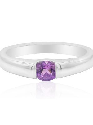 Bolivianischer Amethyst-Silberring