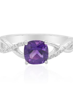 Bolivianischer Amethyst-Silberring