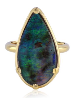 Boulder-Opal-Goldring (Mark Tremonti)