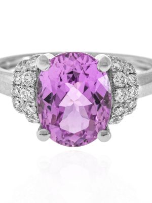 Brasilianischer Kunzit-Platinring