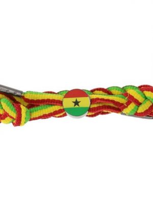 C3 Armband "C3 Armband angesagtes Textil-Armband Ghana Flagge Arm-Schmuck Gelb/Rot/Grün"