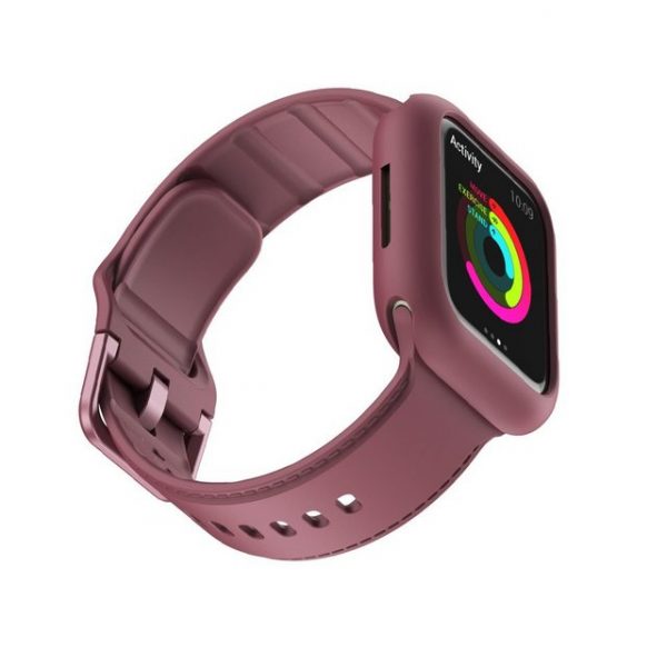 CAKUJA Smartwatch-Armband "Smartwatch gehäuse mit armband - Rot", Kompatibel für Apple Watch-Hülle 38/40/41mm