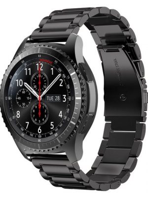 Cadorabo Smartwatch-Armband "22 mm Armband Universal Smartwatch Edelstahl", Smartwatch Ersatzarmband - 22mm - Edelstahl