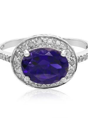 Ceylon-Iolith-Silberring