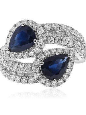 Ceylon-Saphir-Goldring (CIRARI)
