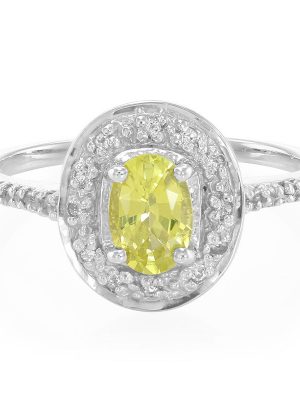 Chrysoberyll-Silberring