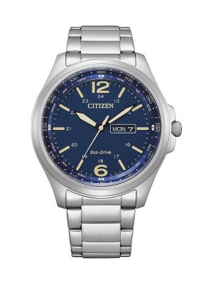 Citizen Herrenuhr Fielder Day and Date AW0110-82LE Edelstahl