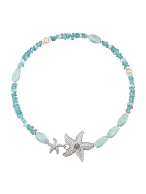 Collier mit Farbsteinen Roman Glass Silber