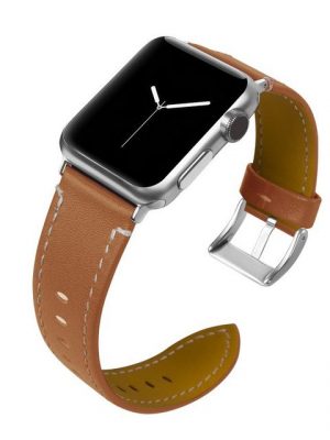 CoverKingz Smartwatch-Armband "Leder Armband für Apple Watch 49/45/44/42mm Retro Series Ultra/8/7/6/SE/5 Braun"