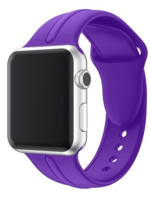 CoverKingz Smartwatch-Armband "Sportarmband für Apple Watch 41/40/38mm Silikon Armband Series 8/7/6/SE/5/4 Lila"