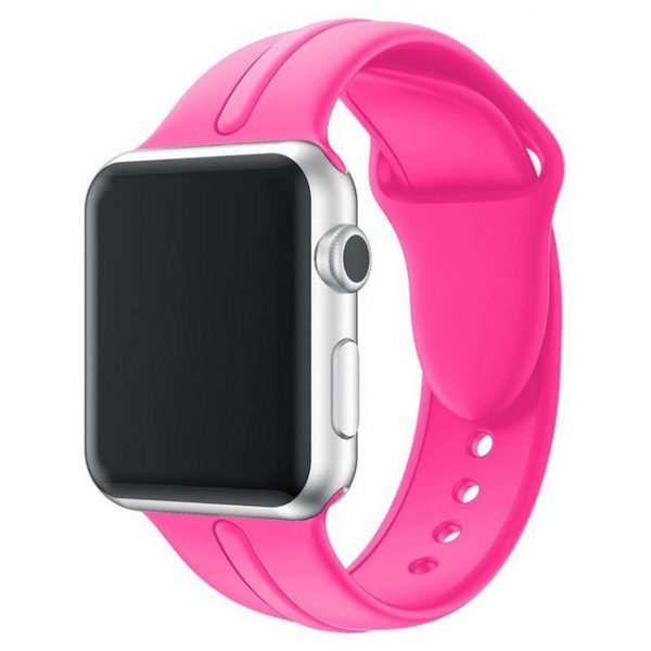 CoverKingz Smartwatch-Armband "Sportarmband für Apple Watch 41/40/38mm Silikon Armband Series 8/7/6/SE/5/4 Pink"