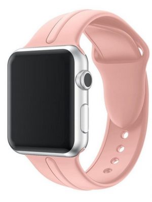 CoverKingz Smartwatch-Armband "Sportarmband für Apple Watch 41/40/38mm Silikon Armband Series 8/7/6/SE/5/4 Rosa"