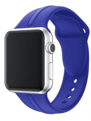 CoverKingz Smartwatch-Armband "Sportarmband für Apple Watch 41/40/38mm Silikon Band Series 8/7/6/SE/5 Royalblau"