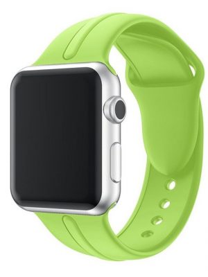 CoverKingz Smartwatch-Armband "Sportarmband für Apple Watch 49/45/44/42mm Silikon Series Ultra/8/7/6/SE/5 Grün"