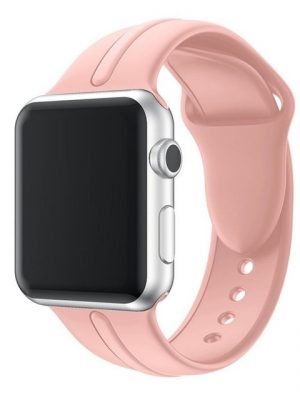 CoverKingz Smartwatch-Armband "Sportarmband für Apple Watch 49/45/44/42mm Silikon Series Ultra/8/7/6/SE/5 Rosa"