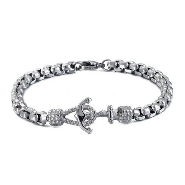 DALMARO.de Edelstahlarmband "Edelstahl Armband ANCHOR BOWS" (Edelstahl, Handgefertigt, Stilvoll), Armband inkl. Schmuckschachtel DALMARO.de Edelstahlarmband "Edelstahl Armband ANCHOR BOWS" (Edelstahl, Handgefertigt, Stilvoll), Armband inkl. Schmuckschachtel