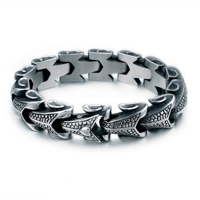 DALMARO.de Edelstahlarmband "Edelstahl Armband IRON HEART" (Edelstahl, Handgefertigt, Stilvoll), Herren Armband inkl. Schmuckschachtel DALMARO.de Edelstahlarmband "Edelstahl Armband IRON HEART" (Edelstahl, Handgefertigt, Stilvoll), Herren Armband inkl. Schmuckschachtel