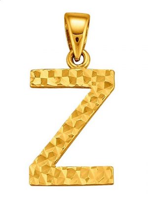 DIEMER GOLD Kettenanhänger "Buchstaben-Anhänger "Z""