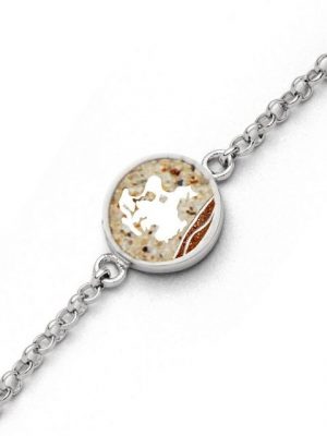 DUR Armband "DUR Schmuck: Armband Ahoi "Rügen" mit Strandsand und Bernstein A1712"