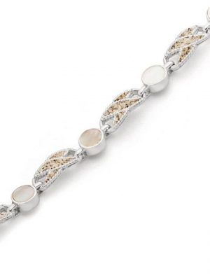 DUR Armband "DUR Schmuck: Armband "Eleganza" mit Strandsand und Perlmutt A1747"