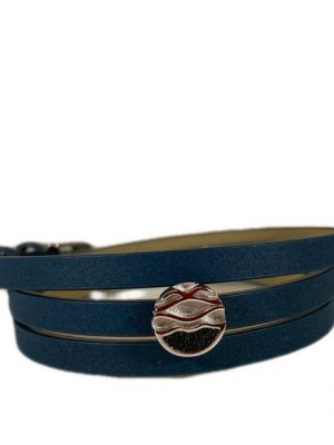 DUR Armband "DUR Schmuck: Armband, Lederarmband grau mit Lavasandelement A1653"