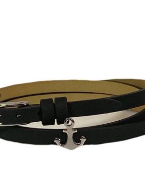 DUR Armband "DUR Schmuck: Armband, Lederarmband schwarz mit Lavasandelement A1598"