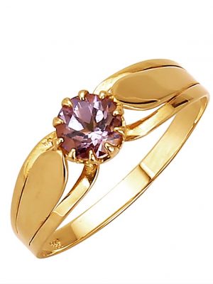 Damenring mit Amethyst mit Amethyst in Gelbgold 333 Gelbgold