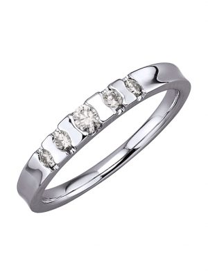 Damenring mit Brillanten Diemer Platin