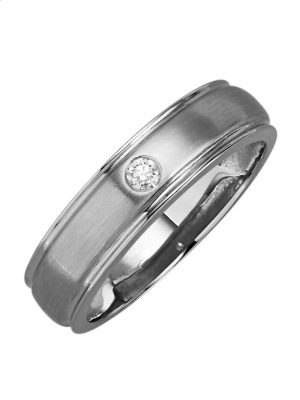 Damenring mit Diamant Diemer Platin