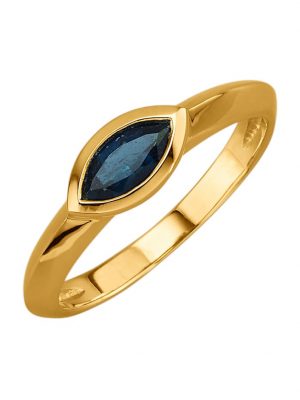 Damenring mit Indigolith Diemer Gelbgold