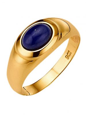 Damenring mit Lapislazuli mit Lapislazuli in Gelbgold 585 Gelbgold