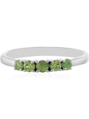 Demantoid-Silberring