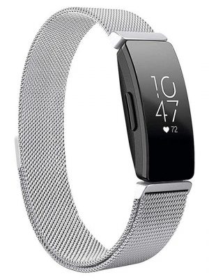 ELEKIN Smartwatch-Armband "Kompatibel für Fitbit Inspire 2 Armband Metall Edelstahl Ersatzarmband"