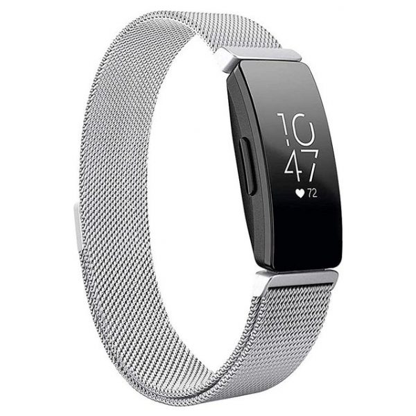 ELEKIN Smartwatch-Armband "Kompatibel für Fitbit Inspire 2 Armband Metall Edelstahl Ersatzarmband"