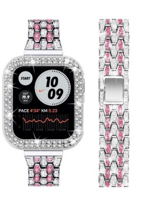 ELEKIN Smartwatch-Armband "Watch Armband+Schutzhülle für Apple iWatch 45mm 44mm 42mm 41mm 40mm"
