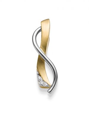 ELLA Juwelen Anhänger - V162-A 585 Gold, Zirkonia gold