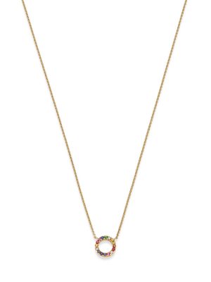 ELLA Juwelen Halskette - V226-C 585 Gold, Edelstein bicolor
