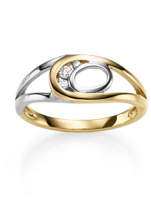 ELLA Juwelen Ring - 50 585 Gold, Diamant bicolor